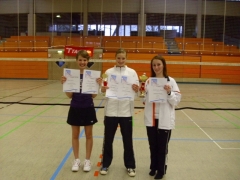 2011-03-12 Vereinsmeisterschaft 2011 - Siegerehrung Dameneinzel