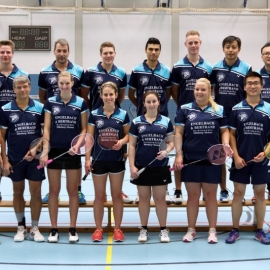 2016-11-27 TV 1843 Dillenburg BADMINTON 1. + 2. Mannschaft stehend