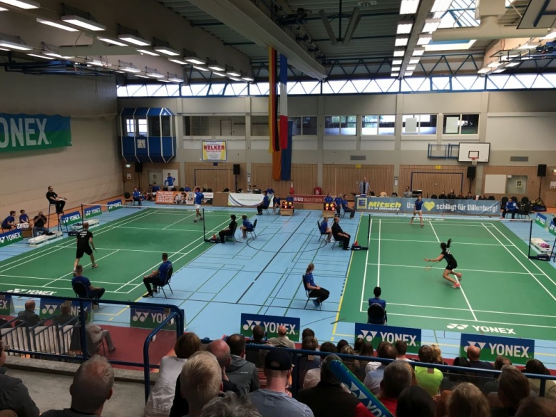 2017-09-10 Badminton-Länderspiel Dillenburg U19 Deutschland - Frankreich