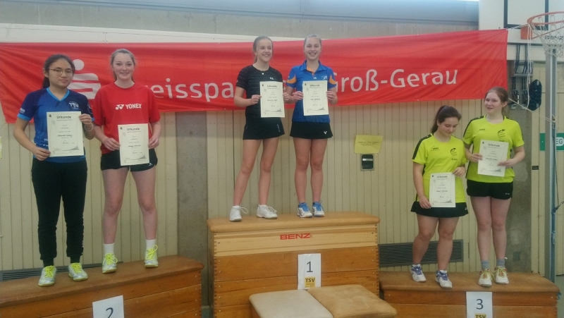 2019-01-27 2. Hessenrangliste U11-U19 Raunheim Siegerehrung MD U15 Josefine Hof