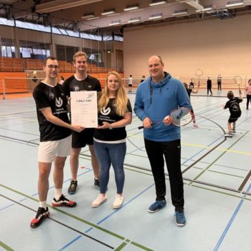 TV 1843 Dillenburg als Talentnest des Deutschen Badminton-Verbandes ausgezeichnet