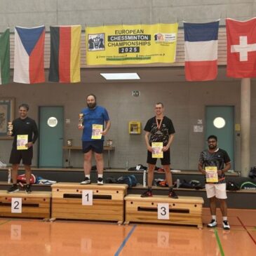 Chessminton-Europameisterschaft: Christian Becker erreicht Rang drei im Einzel