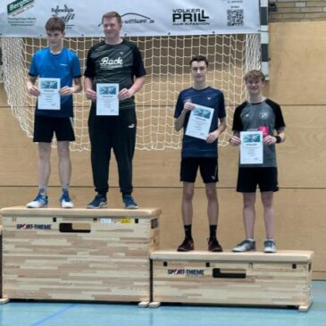 Drei Podestplätze für Dillenburger Spieler bei Bezirksrangliste